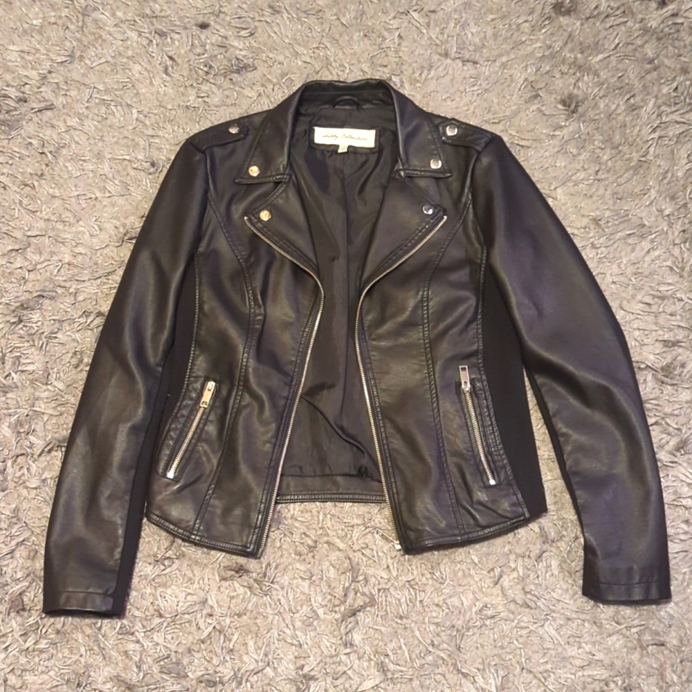 Black Leather Jacket, Sebby Collection